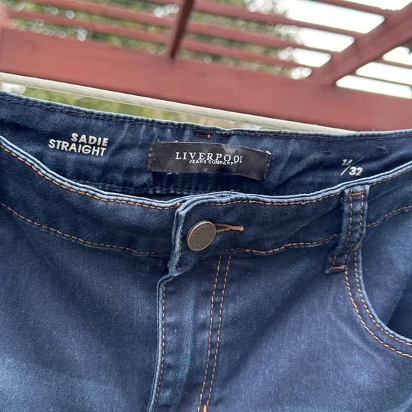 Liverpool Jeans Company Dark Blue Straight Leg Jeans - Picture 4 of 13